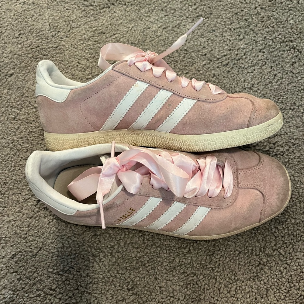 Adidas Gazelle Pink Suede Sneakers